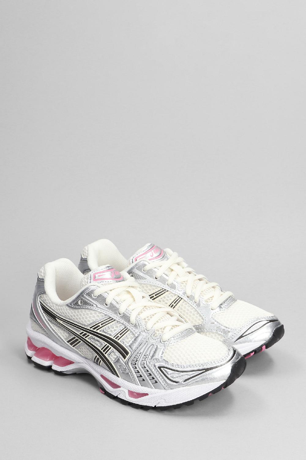Deliberti Asics Sneakers Gel-kayano 14 In Pelle E Tessuto Argento Cod. 403720 - Deliberti The Luxury Shopping