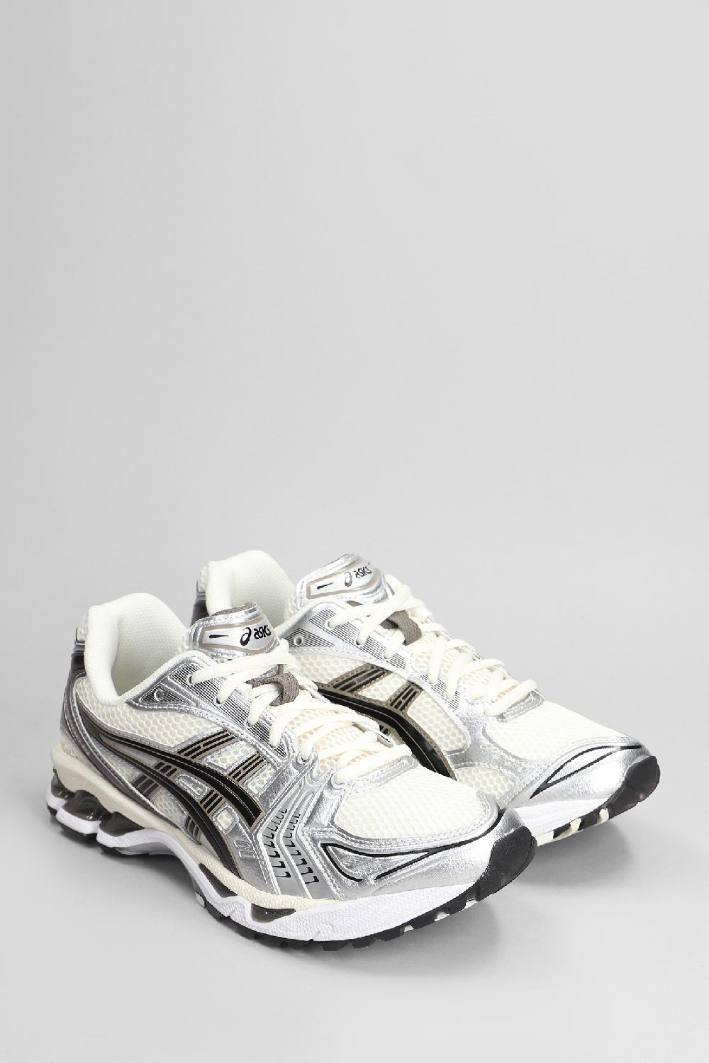 Deliberti Asics Sneakers Gel-kayano 14 In Pelle E Tessuto Argento Cod. 404845 - Deliberti The Luxury Shopping