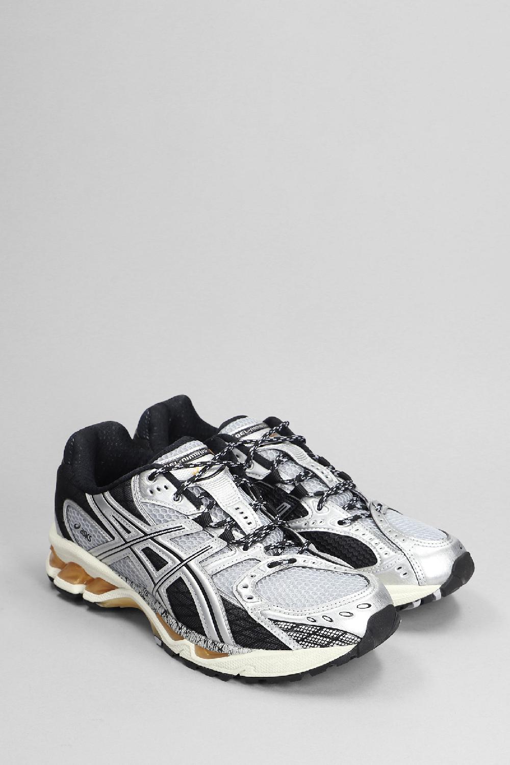 Deliberti Asics Sneakers Gel-nimbus 10.1 In Pelle E Tessuto Argento Cod. 403430 - Deliberti The Luxury Shopping