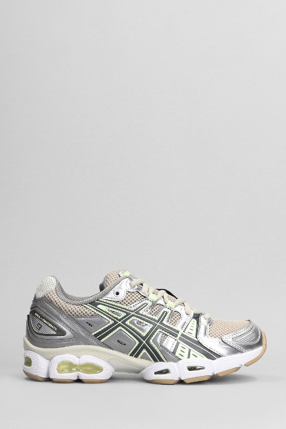 Deliberti Asics Sneakers gel-nimbus 9 in pelle e tessuto argento cod. 403673 - Deliberti The Luxury Shopping