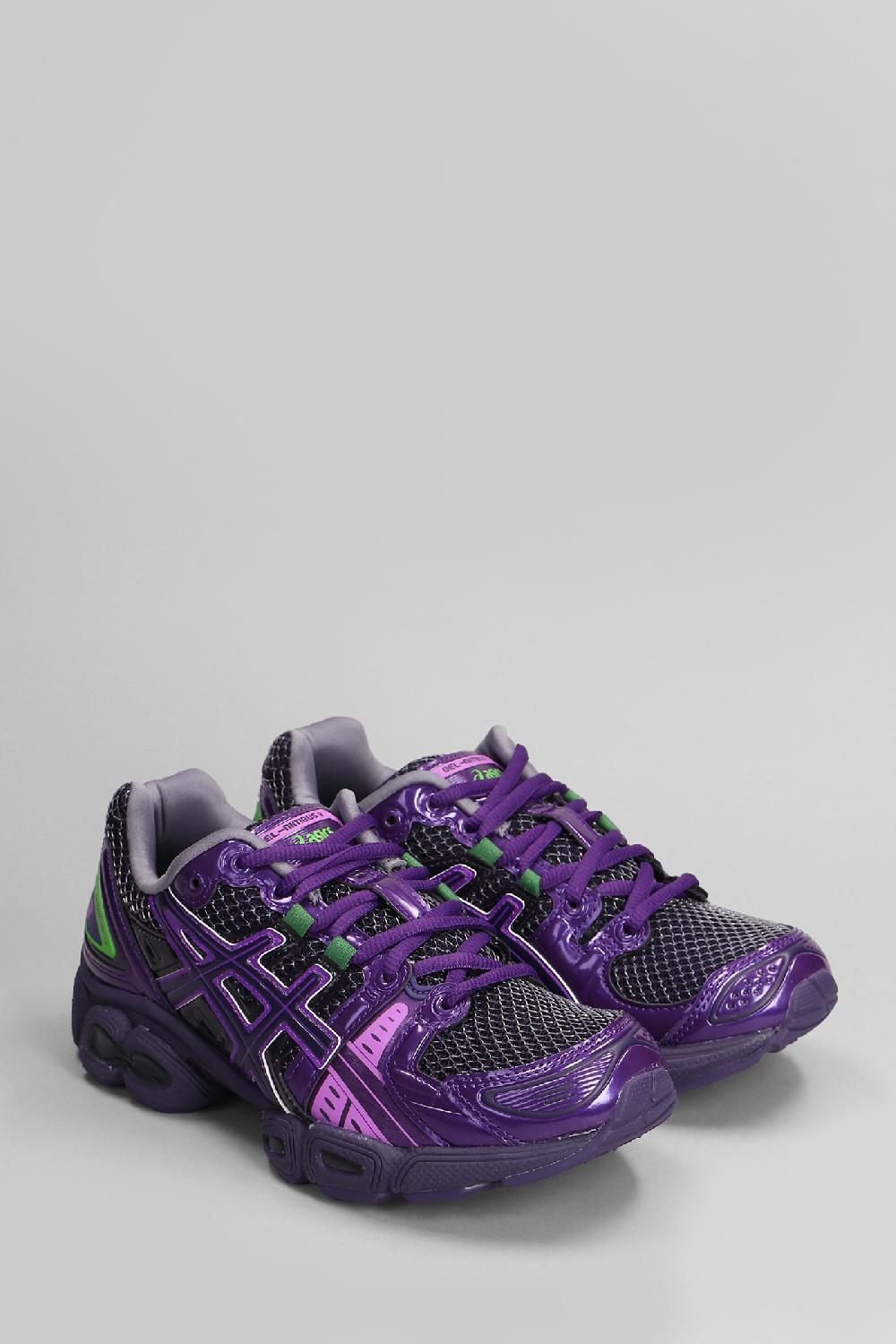 Deliberti Asics Sneakers Gel-nimbus In Pelle E Tessuto Viola Cod. 405962 - Deliberti The Luxury Shopping