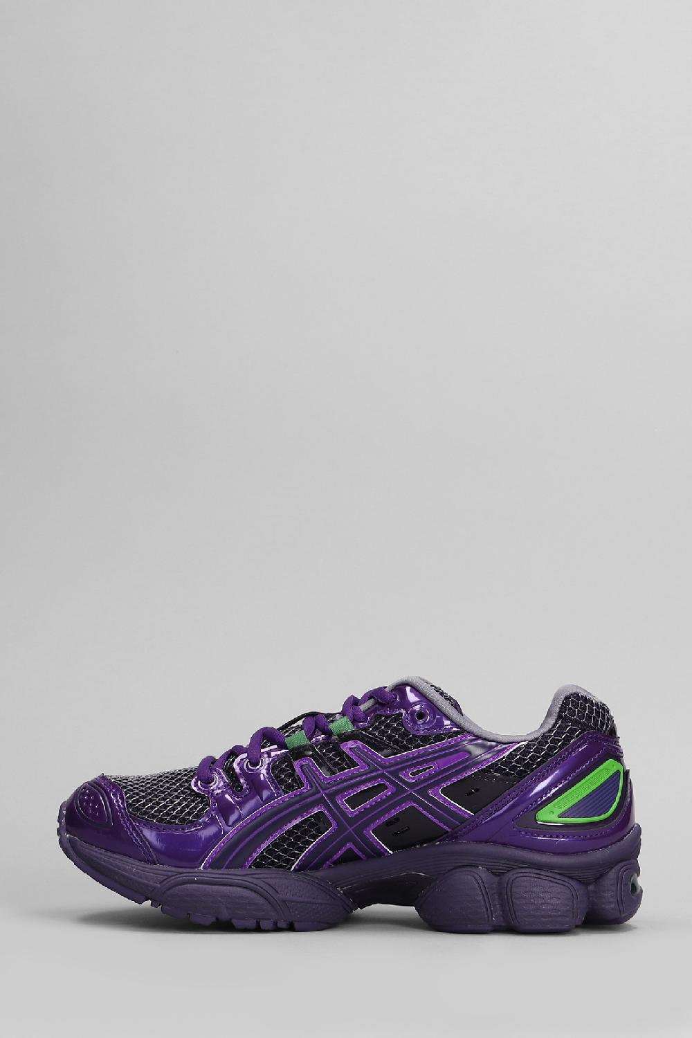 Deliberti Asics Sneakers Gel-nimbus In Pelle E Tessuto Viola Cod. 405962 - Deliberti The Luxury Shopping