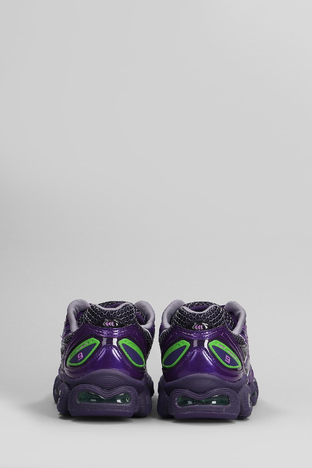 Deliberti Asics Sneakers Gel-nimbus In Pelle E Tessuto Viola Cod. 405962 - Deliberti The Luxury Shopping