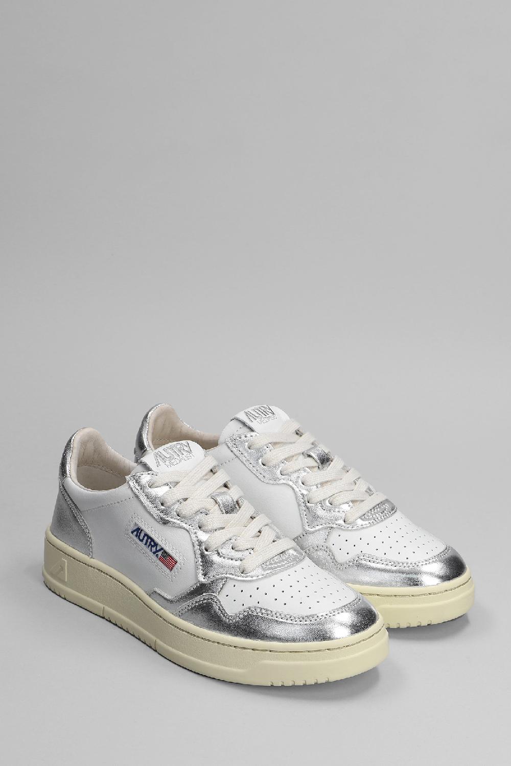 Deliberti Autry Sneakers Autry 01 In Pelle Argento Cod. 353781 - Deliberti The Luxury Shopping