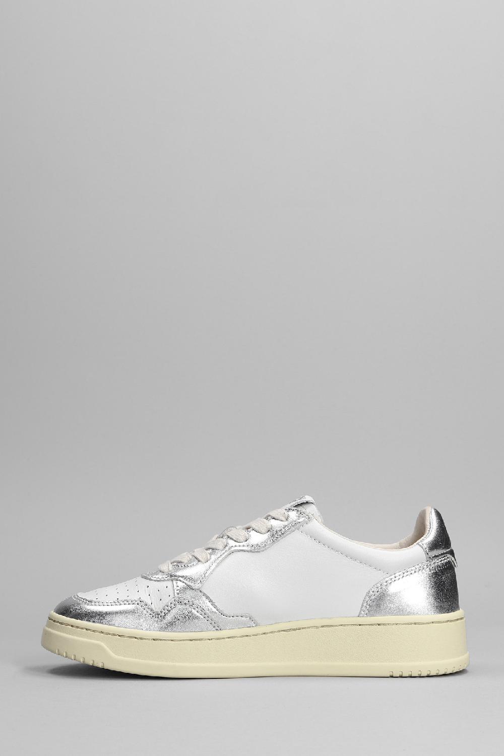 Deliberti Autry Sneakers Autry 01 In Pelle Argento Cod. 353781 - Deliberti The Luxury Shopping