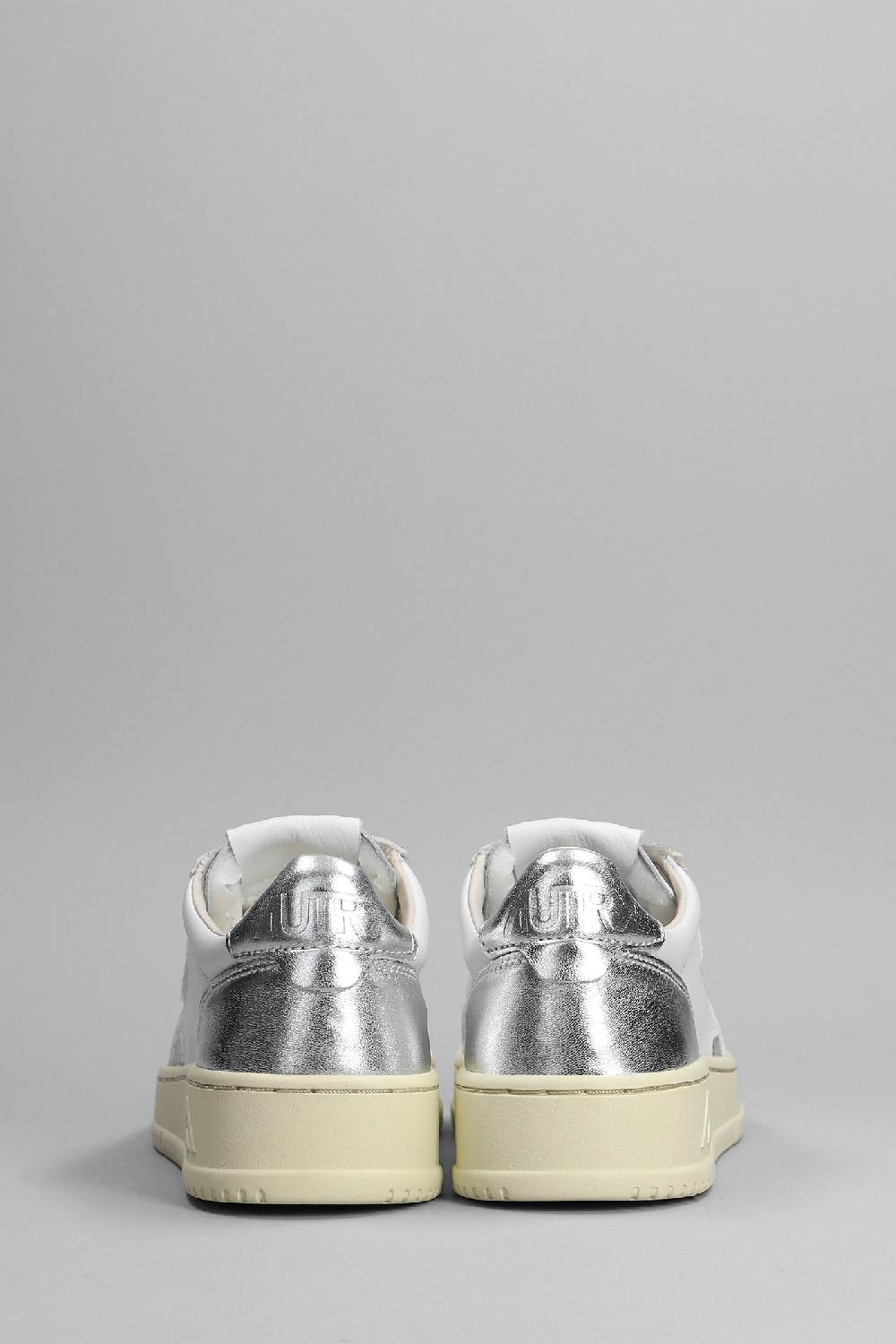 Deliberti Autry Sneakers Autry 01 In Pelle Argento Cod. 353781 - Deliberti The Luxury Shopping