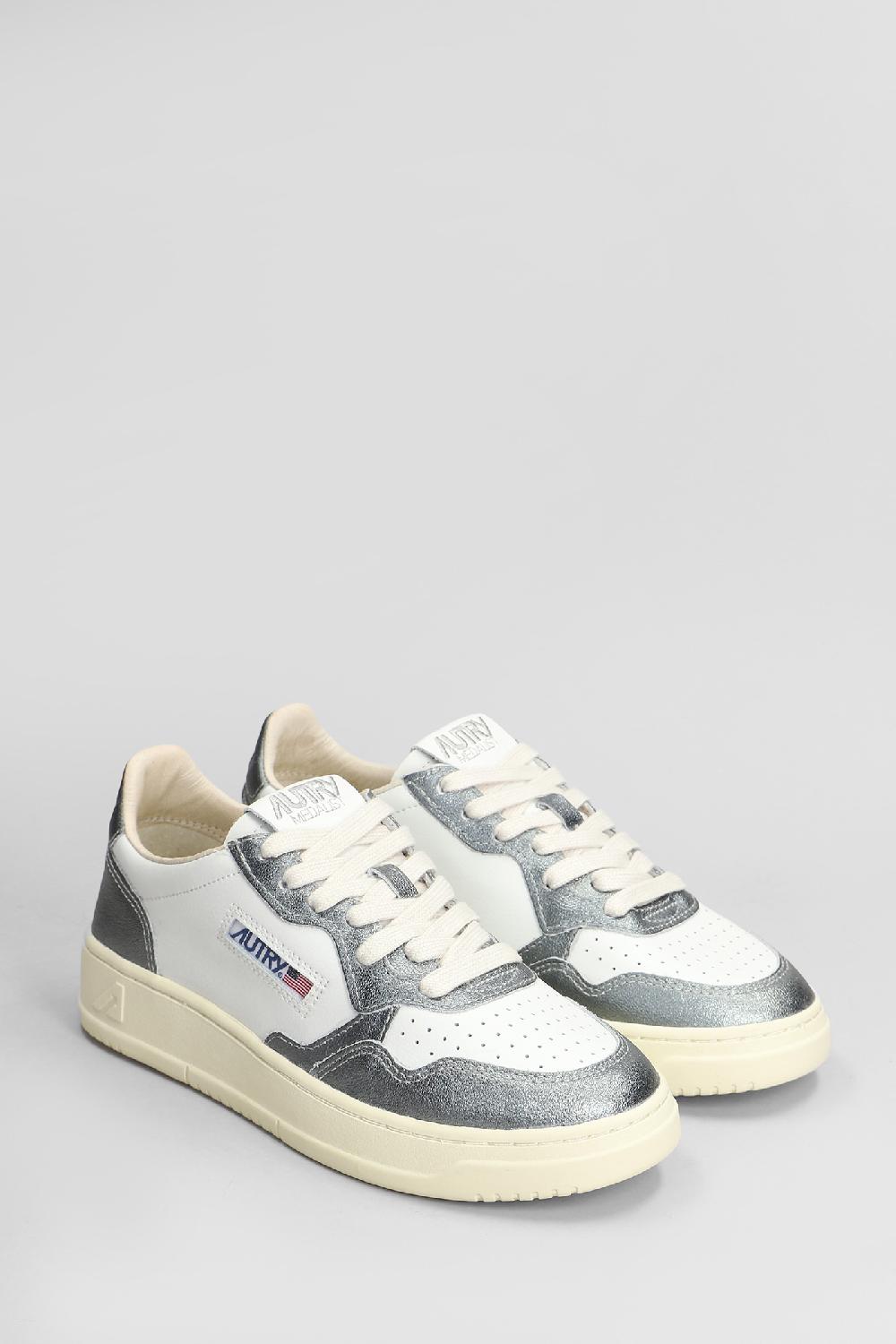 Deliberti Autry Sneakers Medalist In Pelle Argento Cod. 408086 - Deliberti The Luxury Shopping