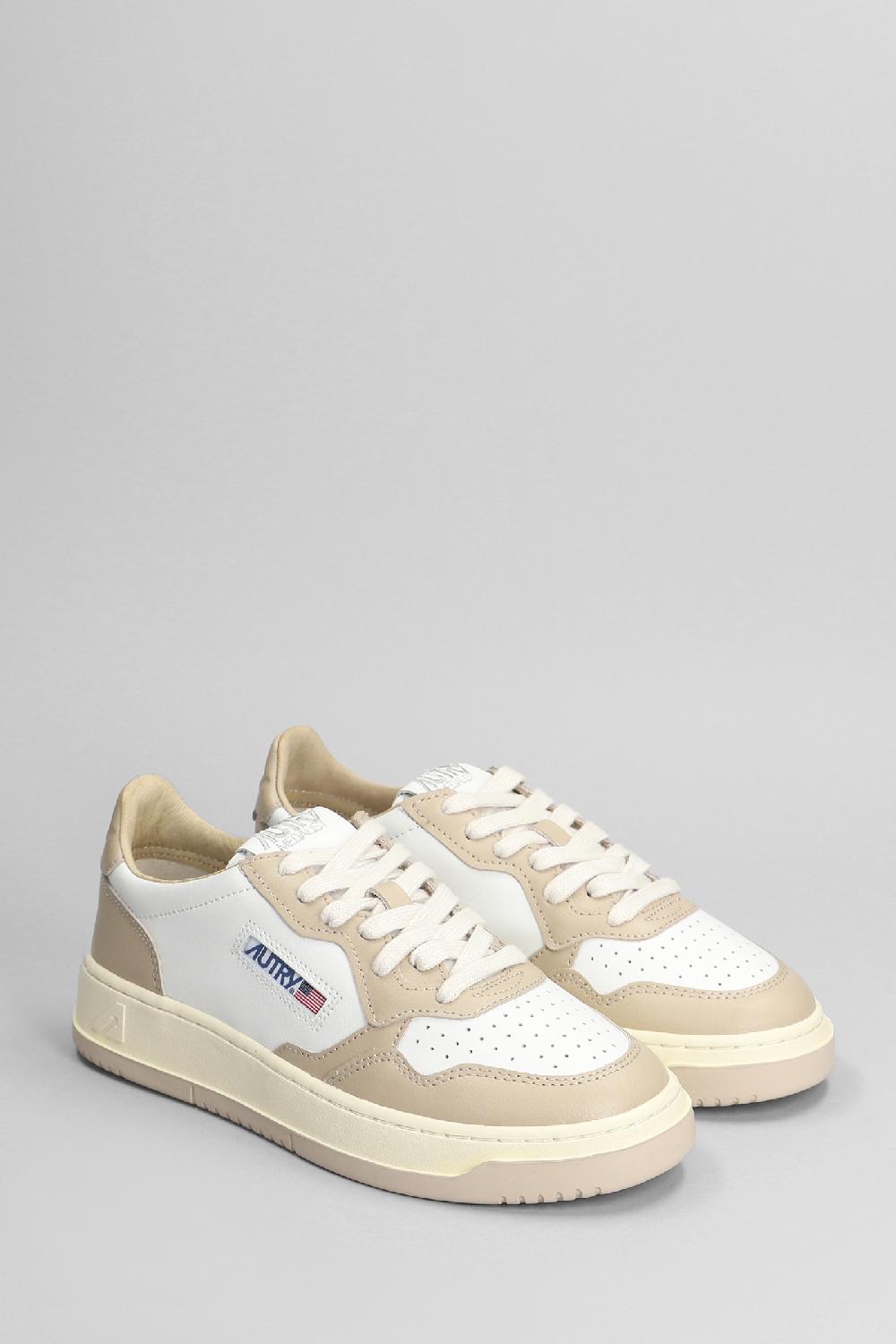 Deliberti Autry Sneakers Medalist Low In Pelle Beige Cod. 402304 - Deliberti The Luxury Shopping