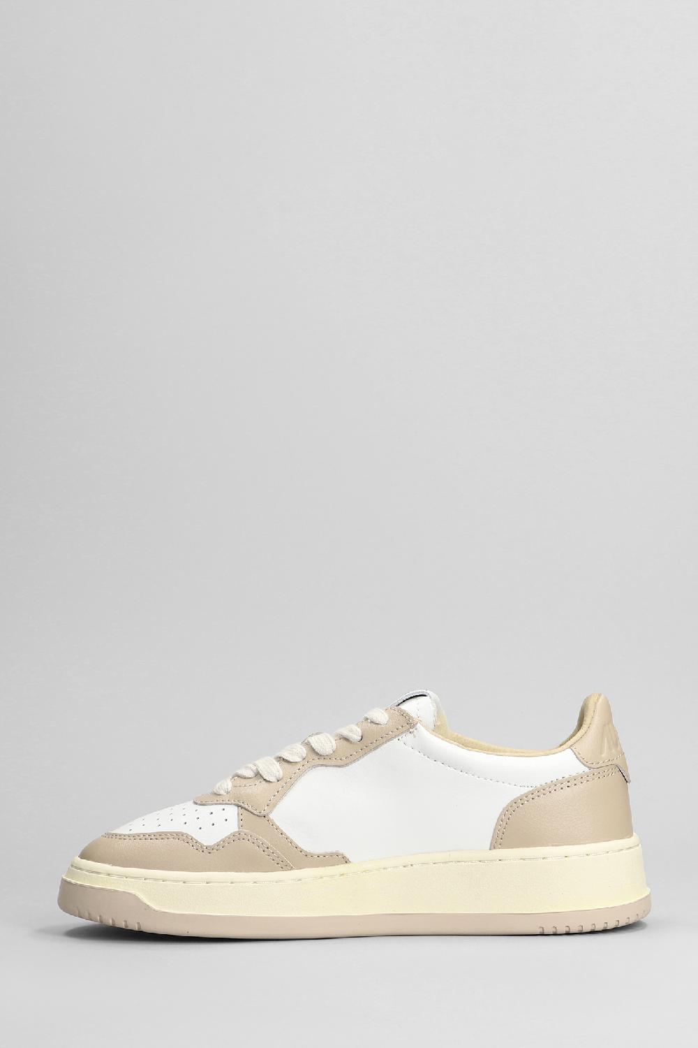 Deliberti Autry Sneakers Medalist Low In Pelle Beige Cod. 402304 - Deliberti The Luxury Shopping