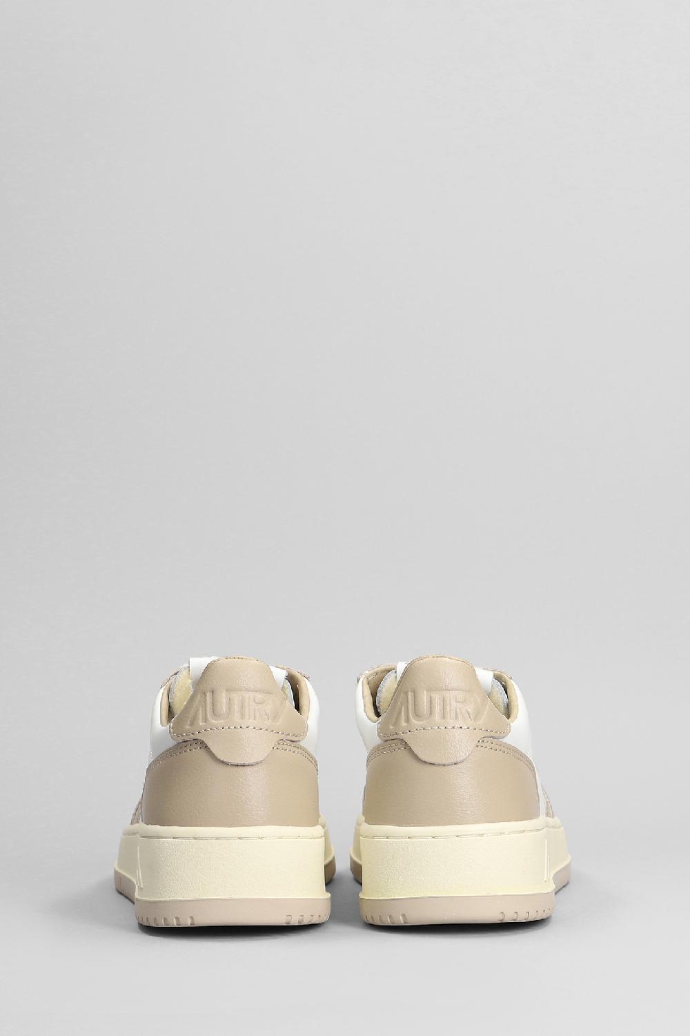 Deliberti Autry Sneakers Medalist Low In Pelle Beige Cod. 402304 - Deliberti The Luxury Shopping