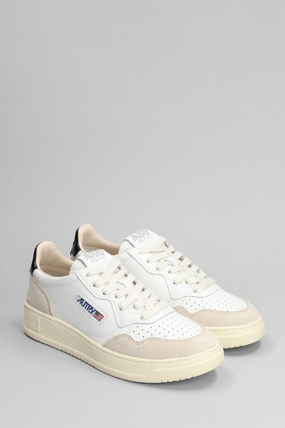 Deliberti Autry Sneakers Medalist Low In Pelle E Camoscio Bianco Cod. 392676 - Deliberti The Luxury Shopping