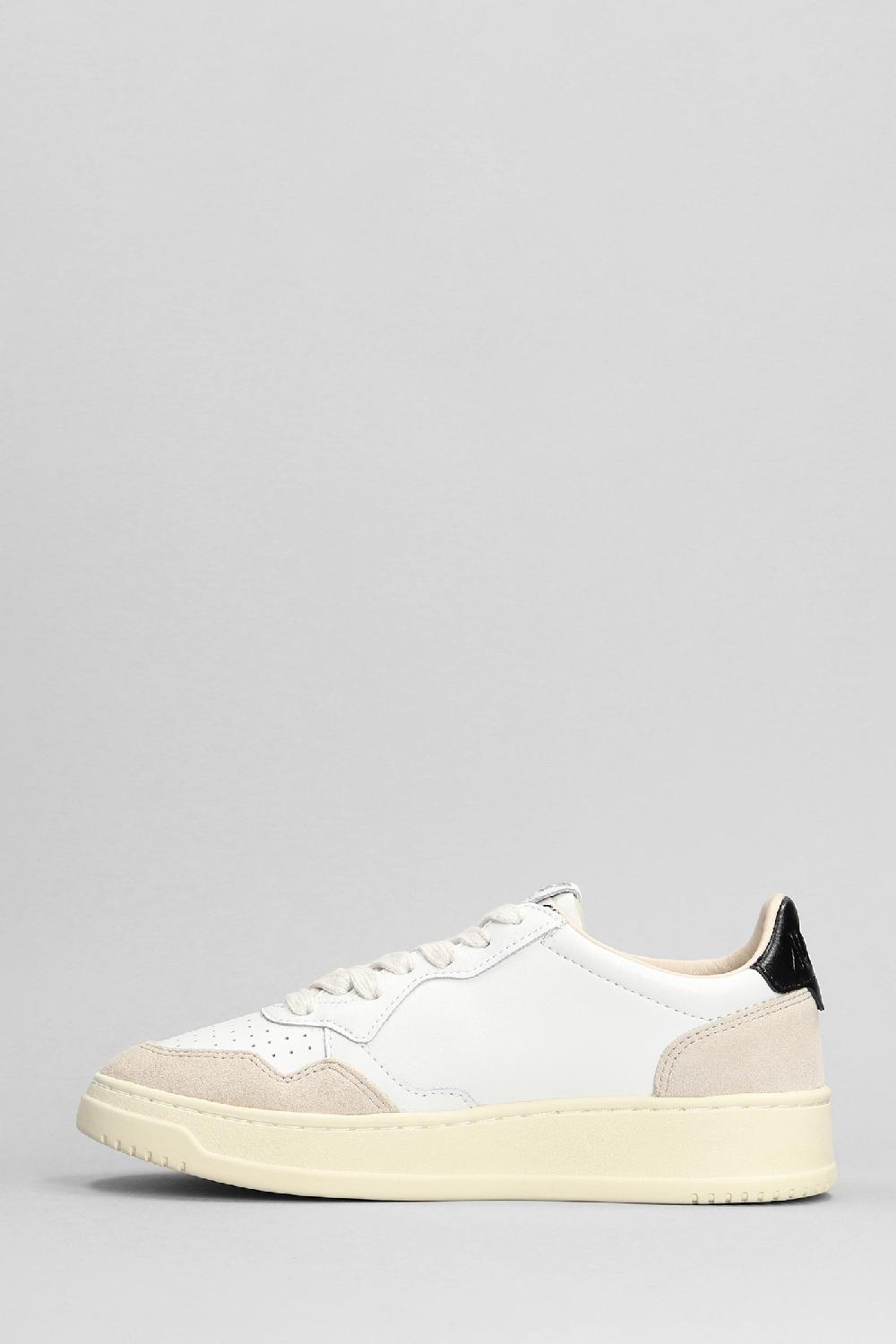 Deliberti Autry Sneakers Medalist Low In Pelle E Camoscio Bianco Cod. 392676 - Deliberti The Luxury Shopping