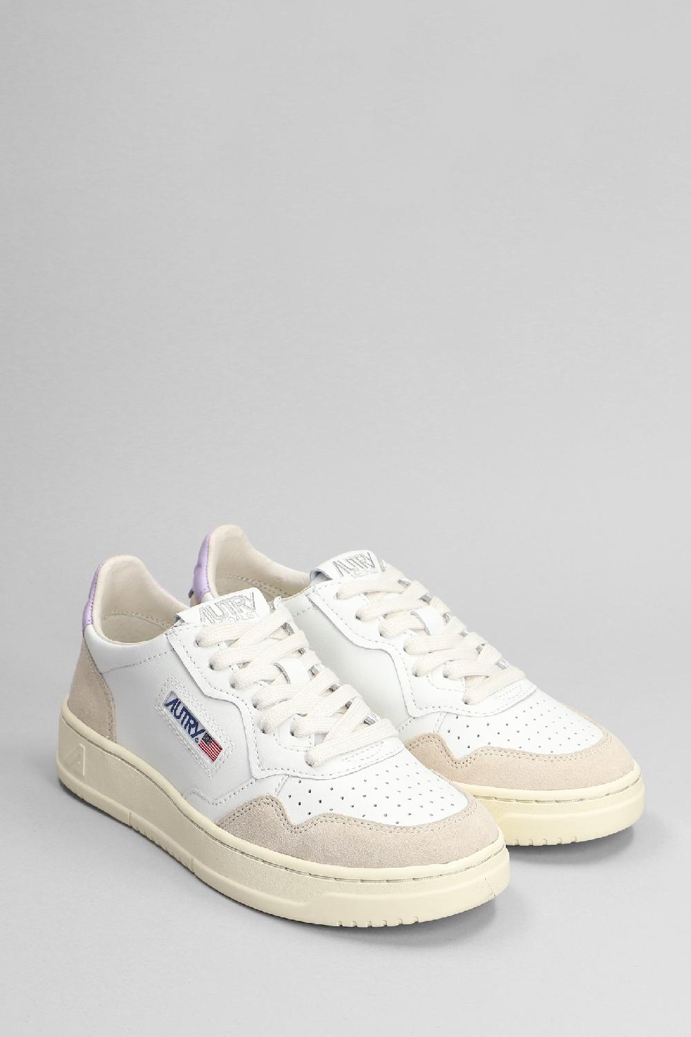 Deliberti Autry Sneakers Medalist Low In Pelle E Camoscio Bianco Cod. 392226 - Deliberti The Luxury Shopping