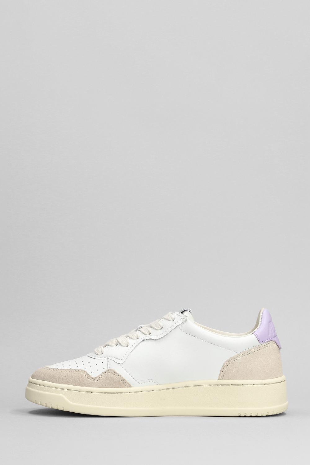 Deliberti Autry Sneakers Medalist Low In Pelle E Camoscio Bianco Cod. 392226 - Deliberti The Luxury Shopping