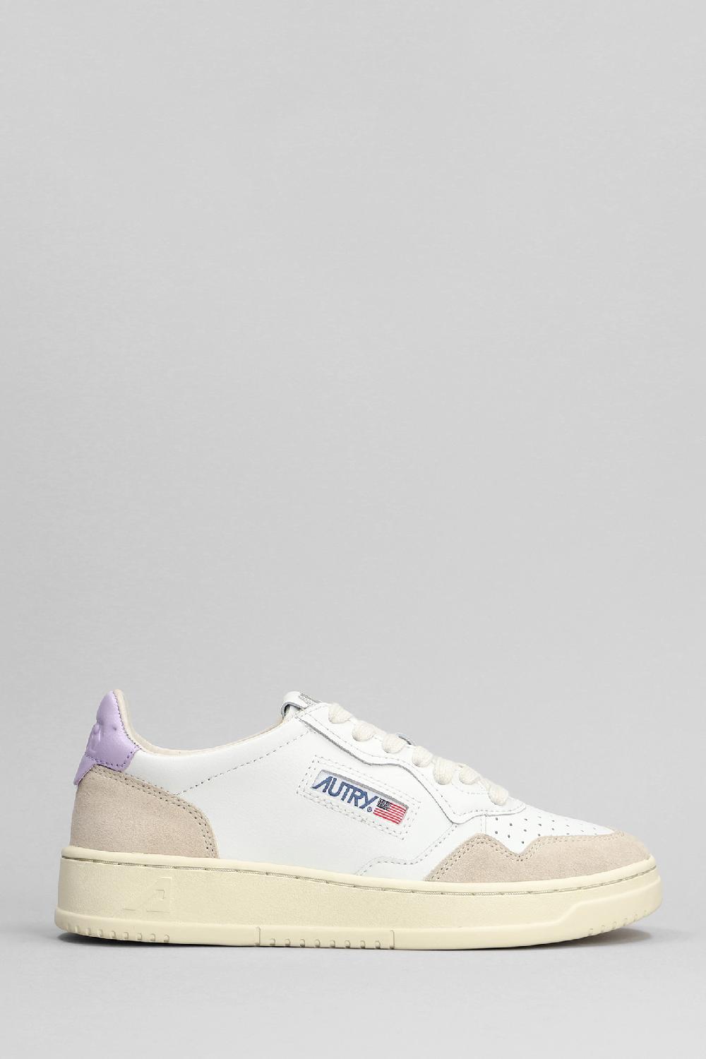 Deliberti Autry Sneakers medalist low in pelle e camoscio bianco cod. 392226 - Deliberti The Luxury Shopping