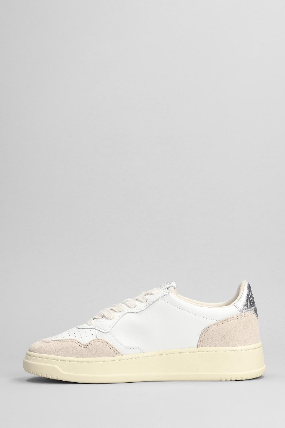 Deliberti Autry Sneakers Medalist Low In Pelle E Camoscio Bianco Cod. 402301 - Deliberti The Luxury Shopping