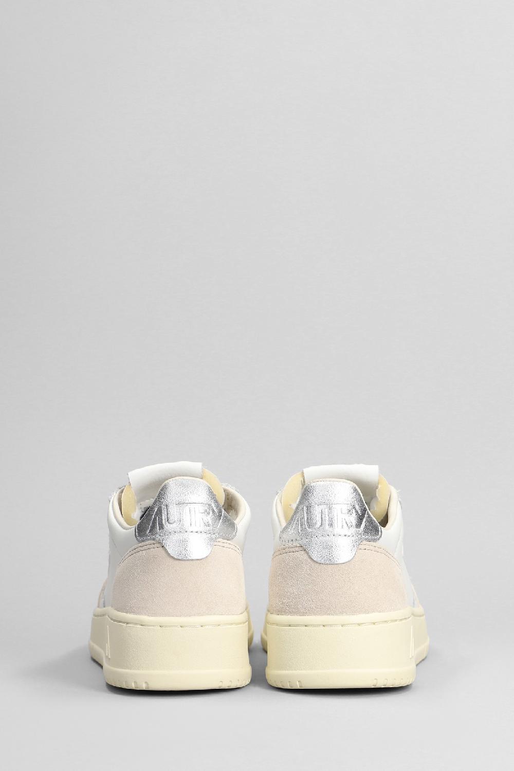 Deliberti Autry Sneakers Medalist Low In Pelle E Camoscio Bianco Cod. 402301 - Deliberti The Luxury Shopping