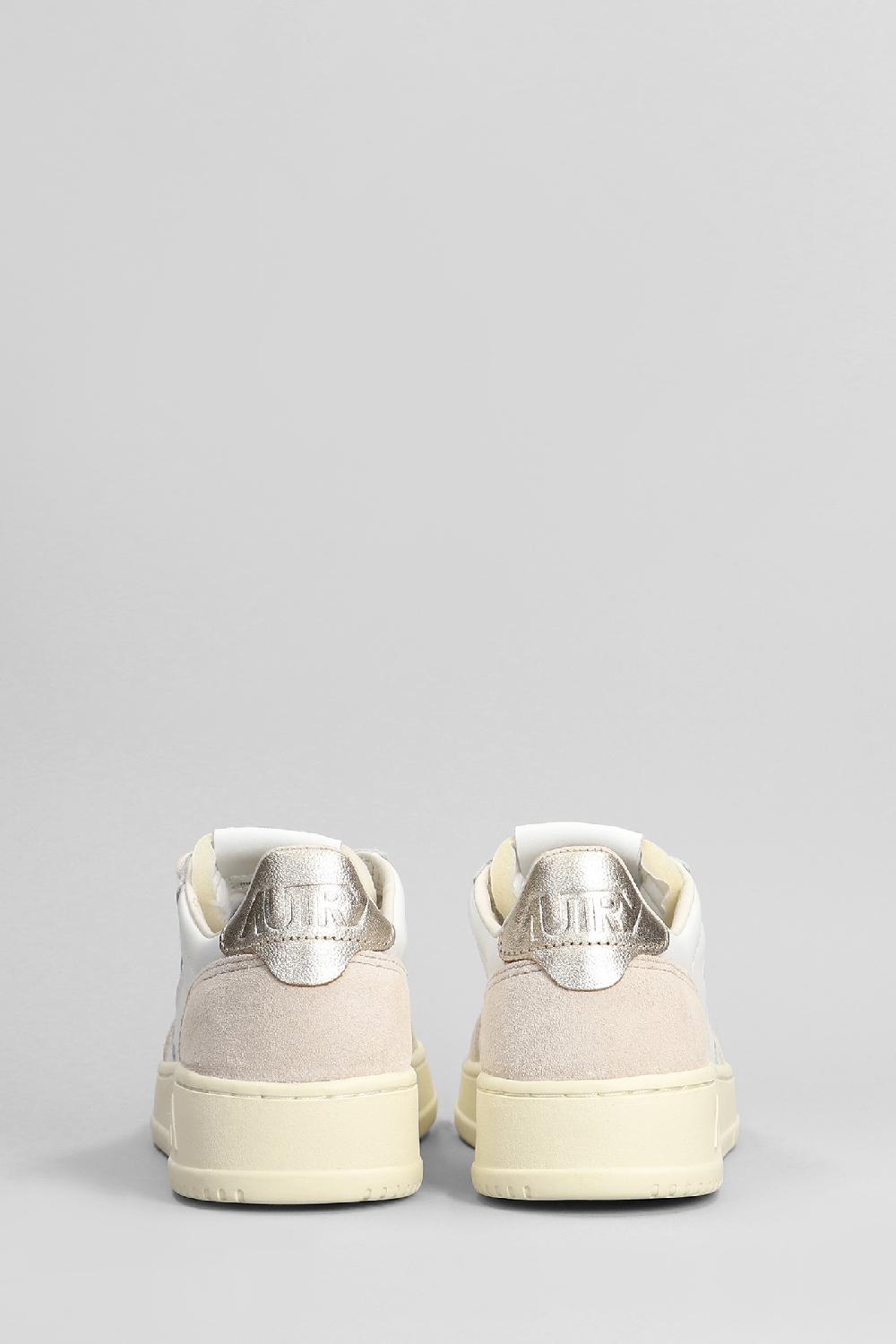 Deliberti Autry Sneakers Medalist Low In Pelle E Camoscio Bianco Cod. 402302 - Deliberti The Luxury Shopping