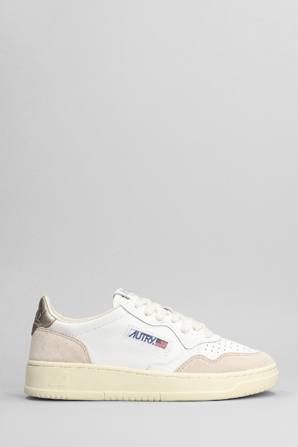 Deliberti Autry Sneakers medalist low in pelle e camoscio bianco cod. 402302 - Deliberti The Luxury Shopping