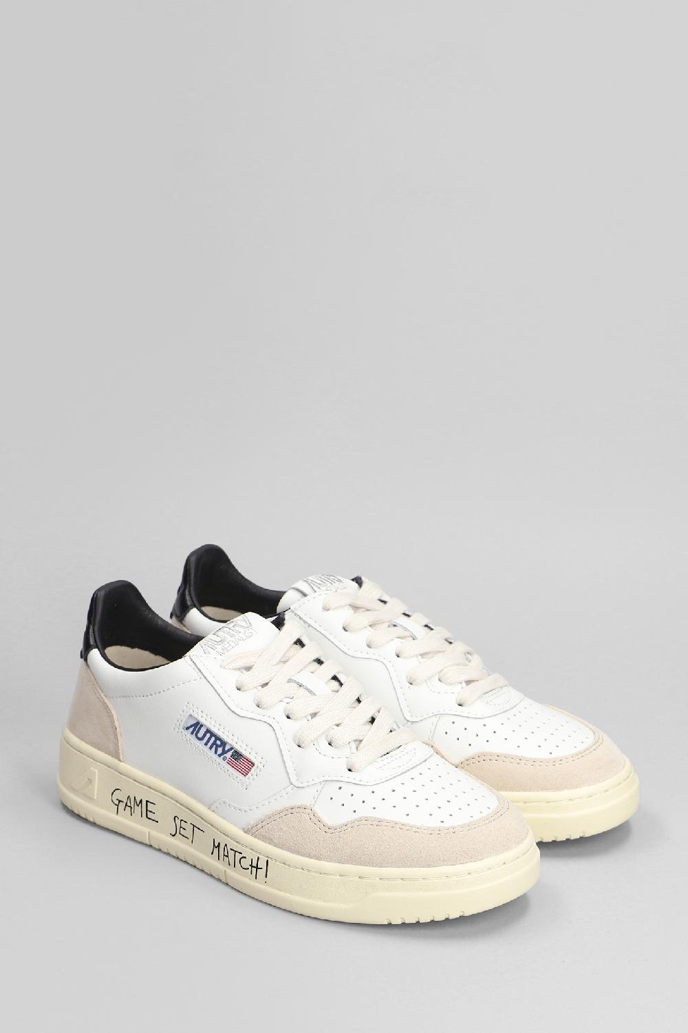 Deliberti Autry Sneakers Medalist Low In Pelle E Camoscio Bianco Cod. 402303 - Deliberti The Luxury Shopping