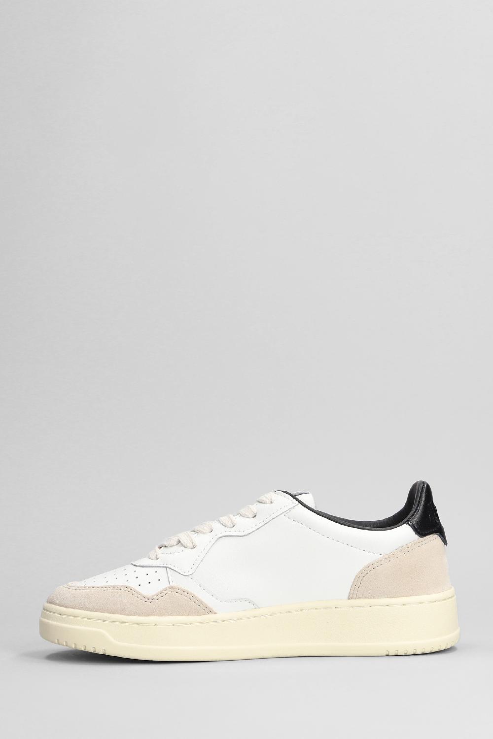 Deliberti Autry Sneakers Medalist Low In Pelle E Camoscio Bianco Cod. 402303 - Deliberti The Luxury Shopping