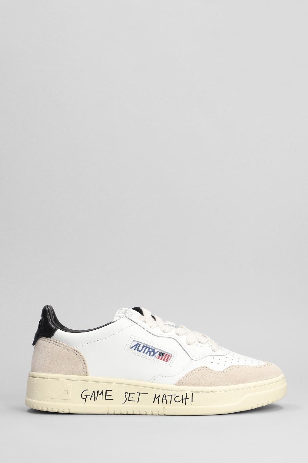 Deliberti Autry Sneakers medalist low in pelle e camoscio bianco cod. 402303 - Deliberti The Luxury Shopping