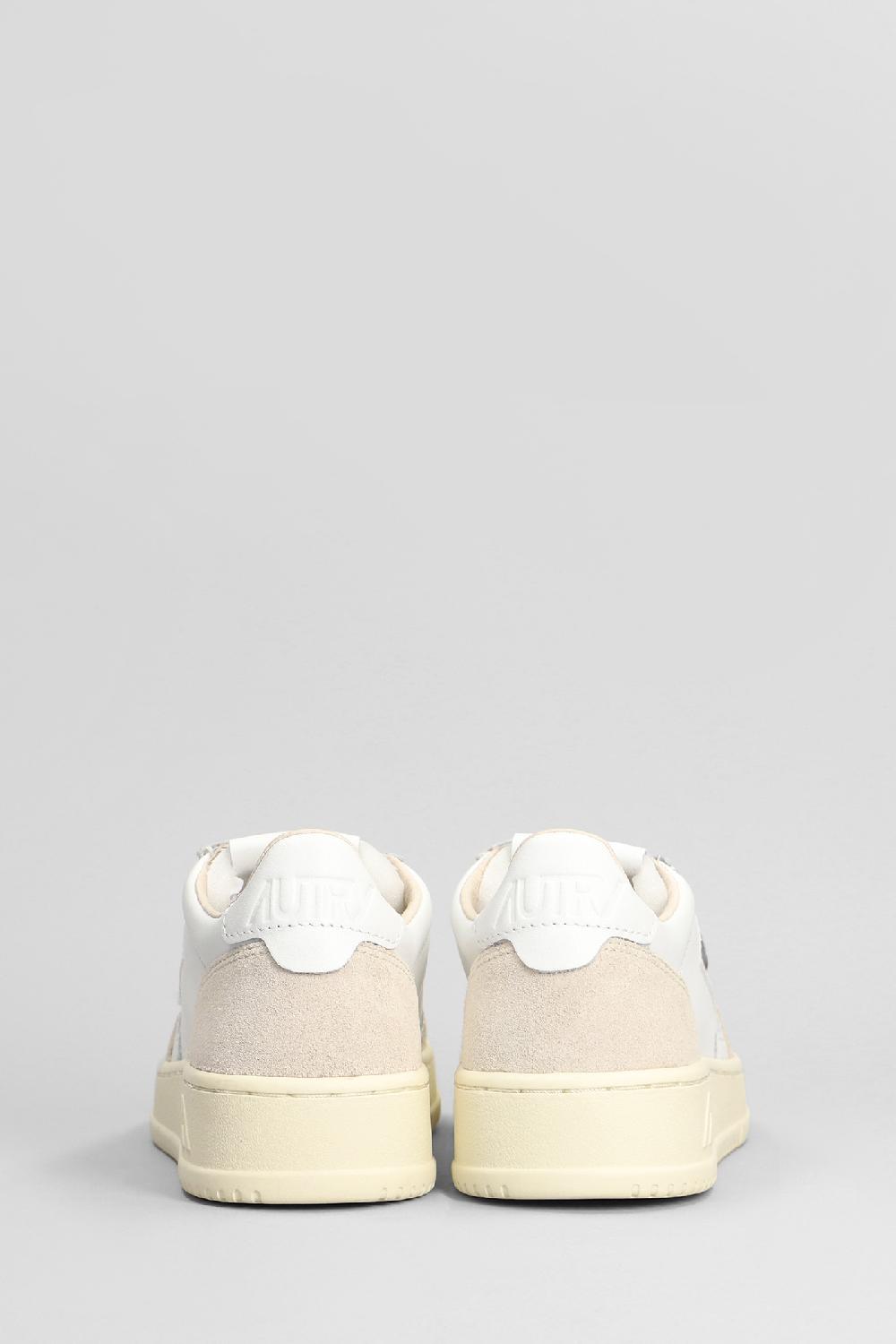 Deliberti Autry Sneakers Medalist Low In Pelle E Camoscio Bianco Cod. 402325 - Deliberti The Luxury Shopping