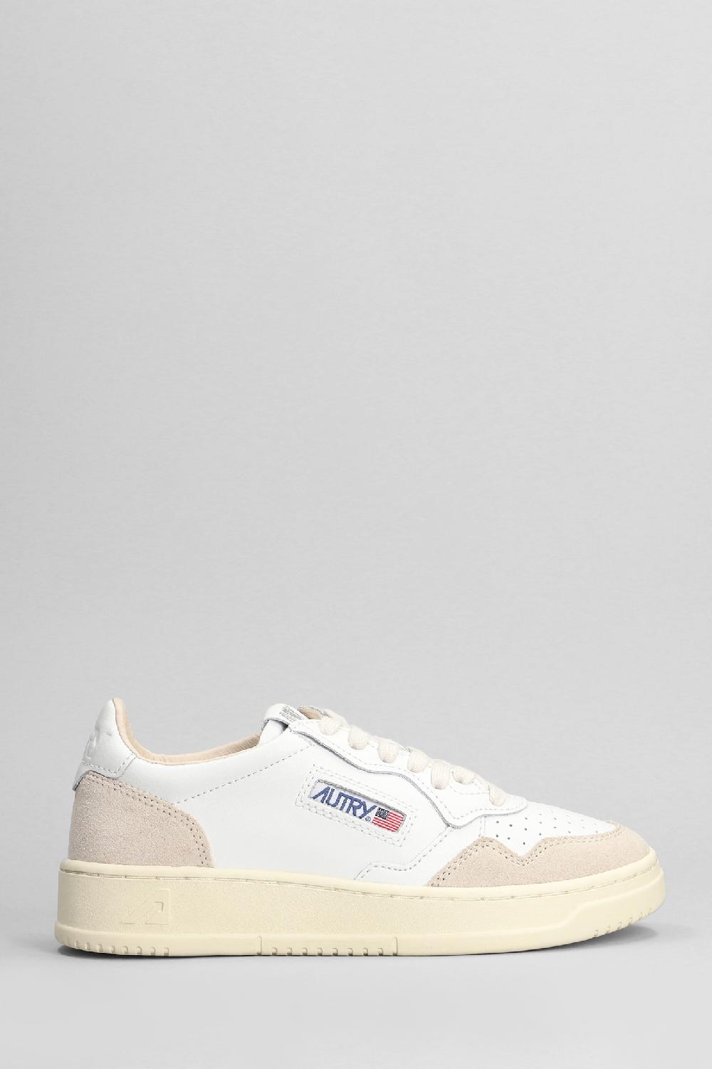 Deliberti Autry Sneakers medalist low in pelle e camoscio bianco cod. 402325 - Deliberti The Luxury Shopping