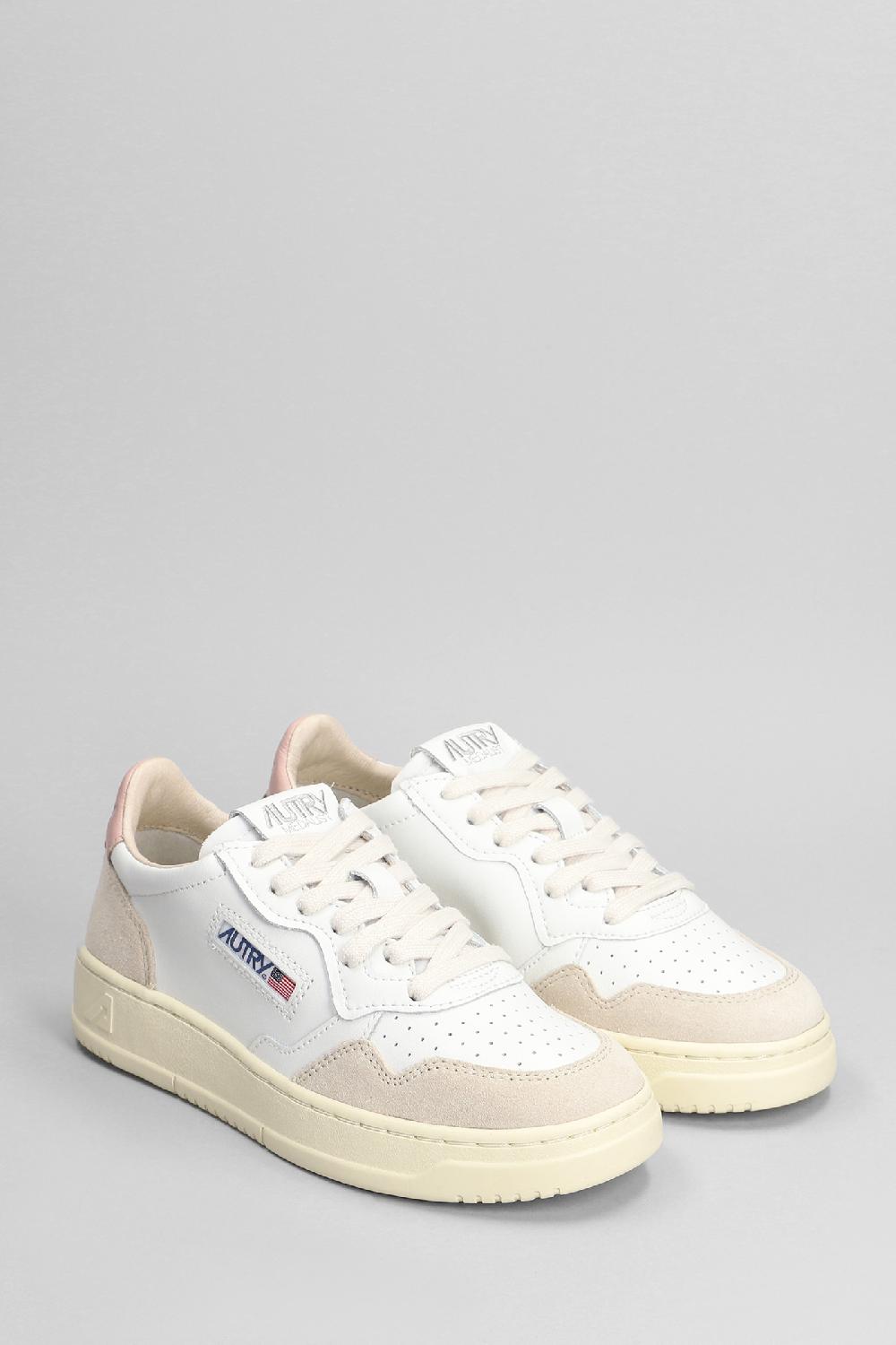 Deliberti Autry Sneakers Medalist Low In Pelle E Camoscio Bianco Cod. 402326 - Deliberti The Luxury Shopping