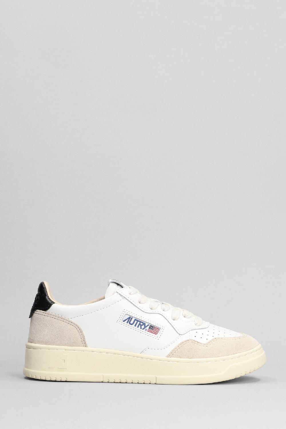 Deliberti Autry Sneakers medalist low in pelle e camoscio bianco cod. 392676 - Deliberti The Luxury Shopping