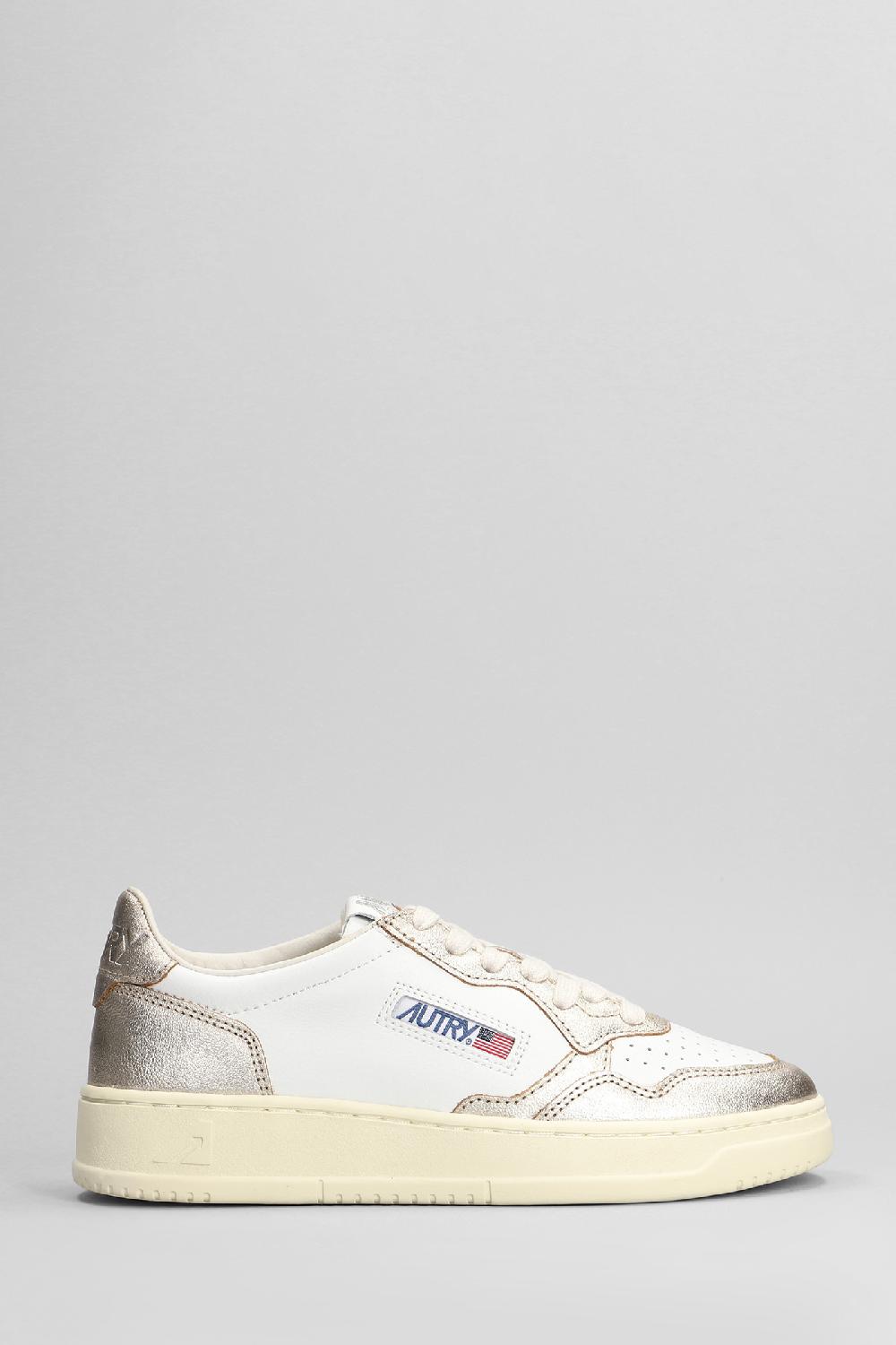 Deliberti Autry Sneakers medalist low in pelle platino cod. 402328 - Deliberti The Luxury Shopping