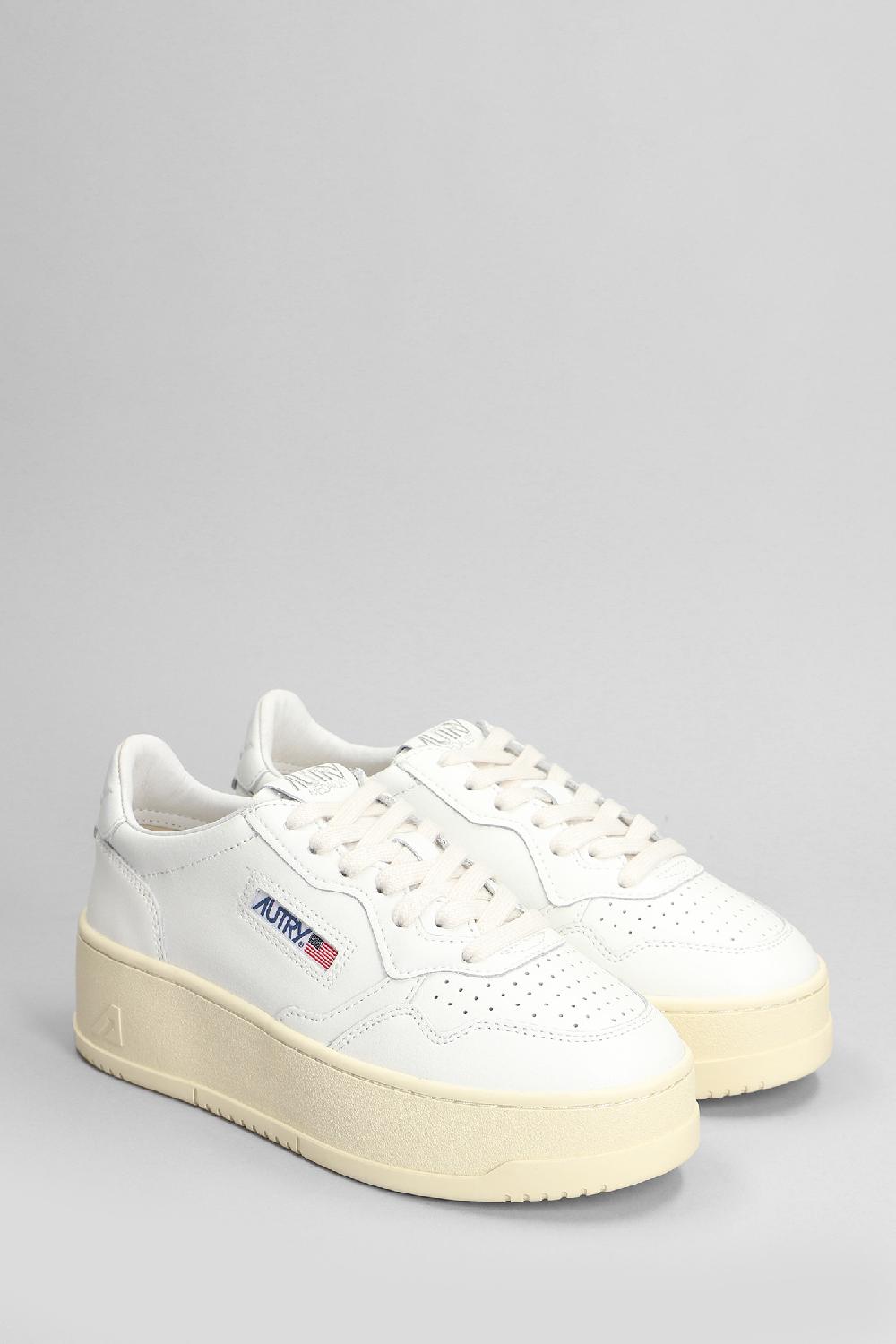 Deliberti Autry Sneakers Platform Low In Pelle Bianca Cod. 399058 - Deliberti The Luxury Shopping