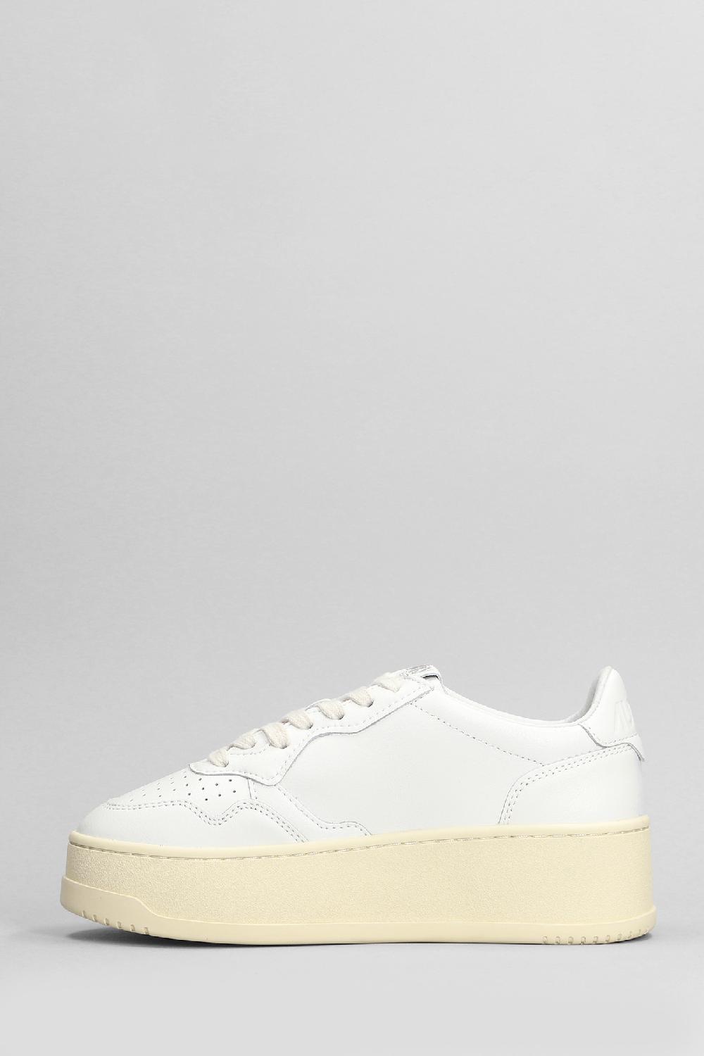 Deliberti Autry Sneakers Platform Low In Pelle Bianca Cod. 399058 - Deliberti The Luxury Shopping