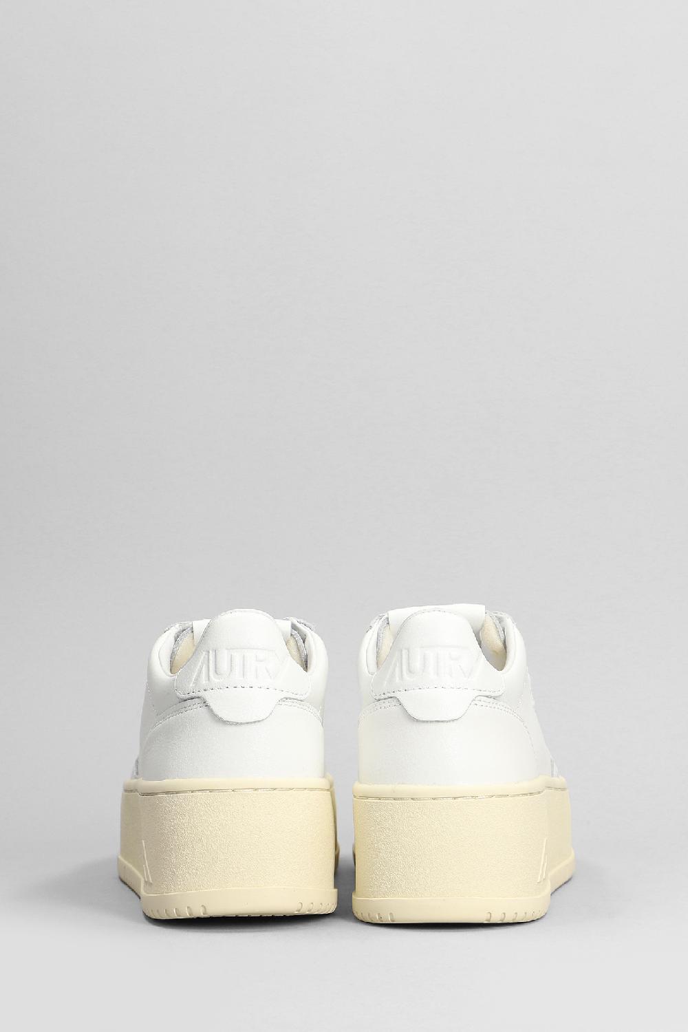 Deliberti Autry Sneakers Platform Low In Pelle Bianca Cod. 399058 - Deliberti The Luxury Shopping