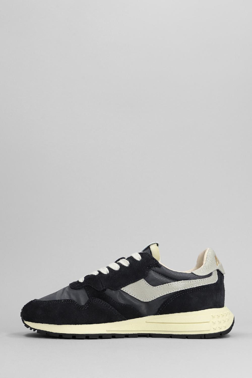 Deliberti Autry Sneakers Reelwind Low In Camoscio E Tessuto Nero Cod. 392671 - Deliberti The Luxury Shopping