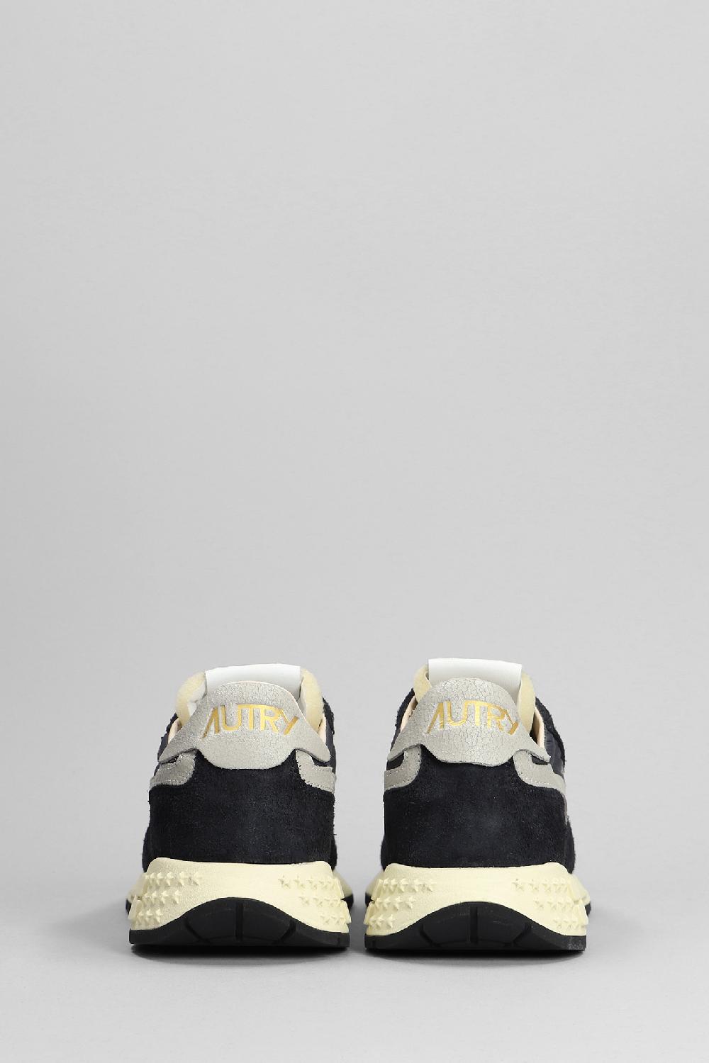 Deliberti Autry Sneakers Reelwind Low In Camoscio E Tessuto Nero Cod. 392671 - Deliberti The Luxury Shopping