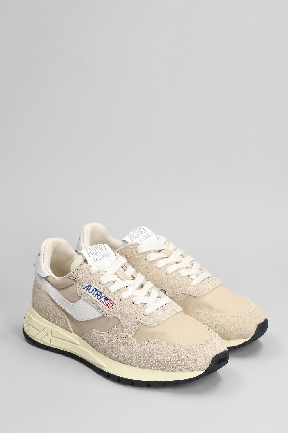 Deliberti Autry Sneakers Reelwind Low In Camoscio E Tessuto Beige Cod. 402314 - Deliberti The Luxury Shopping