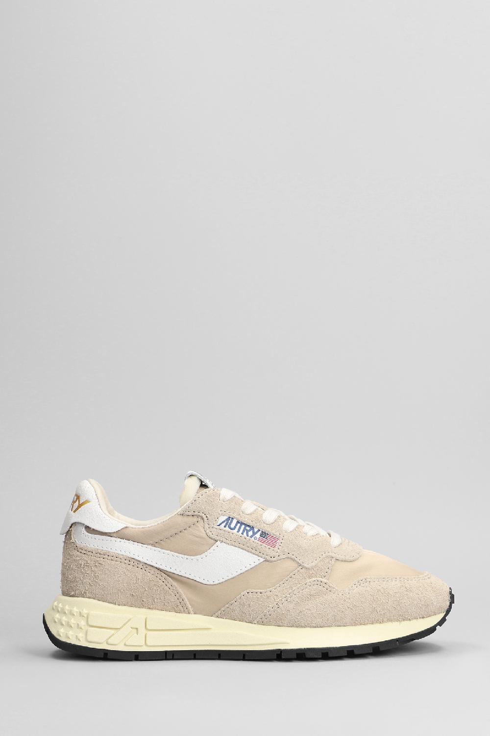 Deliberti Autry Sneakers reelwind low in camoscio e tessuto beige cod. 402314 - Deliberti The Luxury Shopping