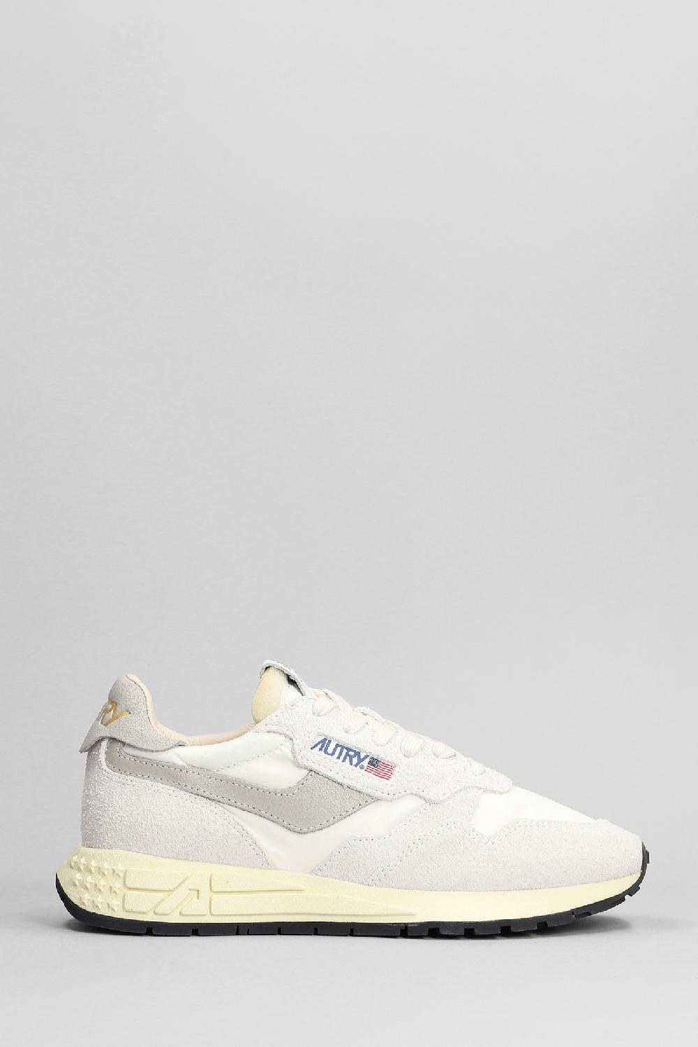 Deliberti Autry Sneakers reelwind low in camoscio e tessuto bianco cod. 392672 - Deliberti The Luxury Shopping