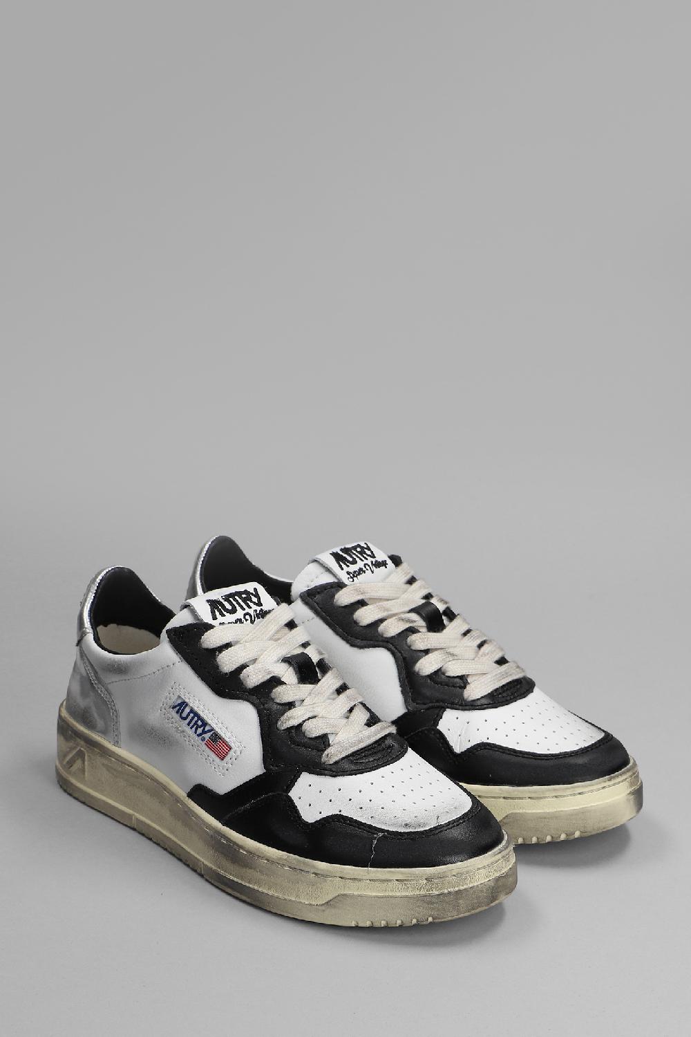 Deliberti Autry Sneakers Sup Vint In Pelle Bianco Multi Cod. 369796 - Deliberti The Luxury Shopping