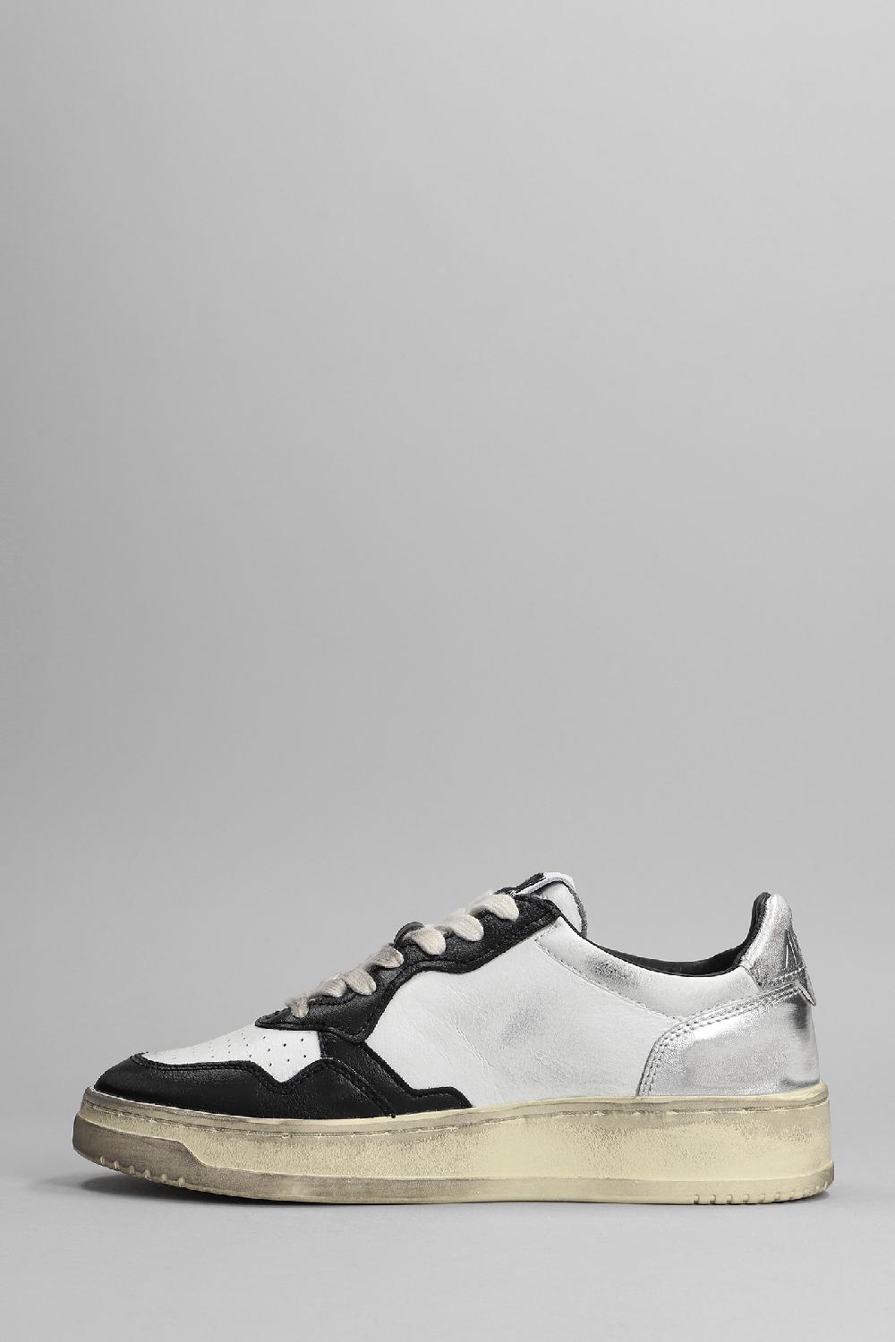 Deliberti Autry Sneakers Sup Vint In Pelle Bianco Multi Cod. 369796 - Deliberti The Luxury Shopping