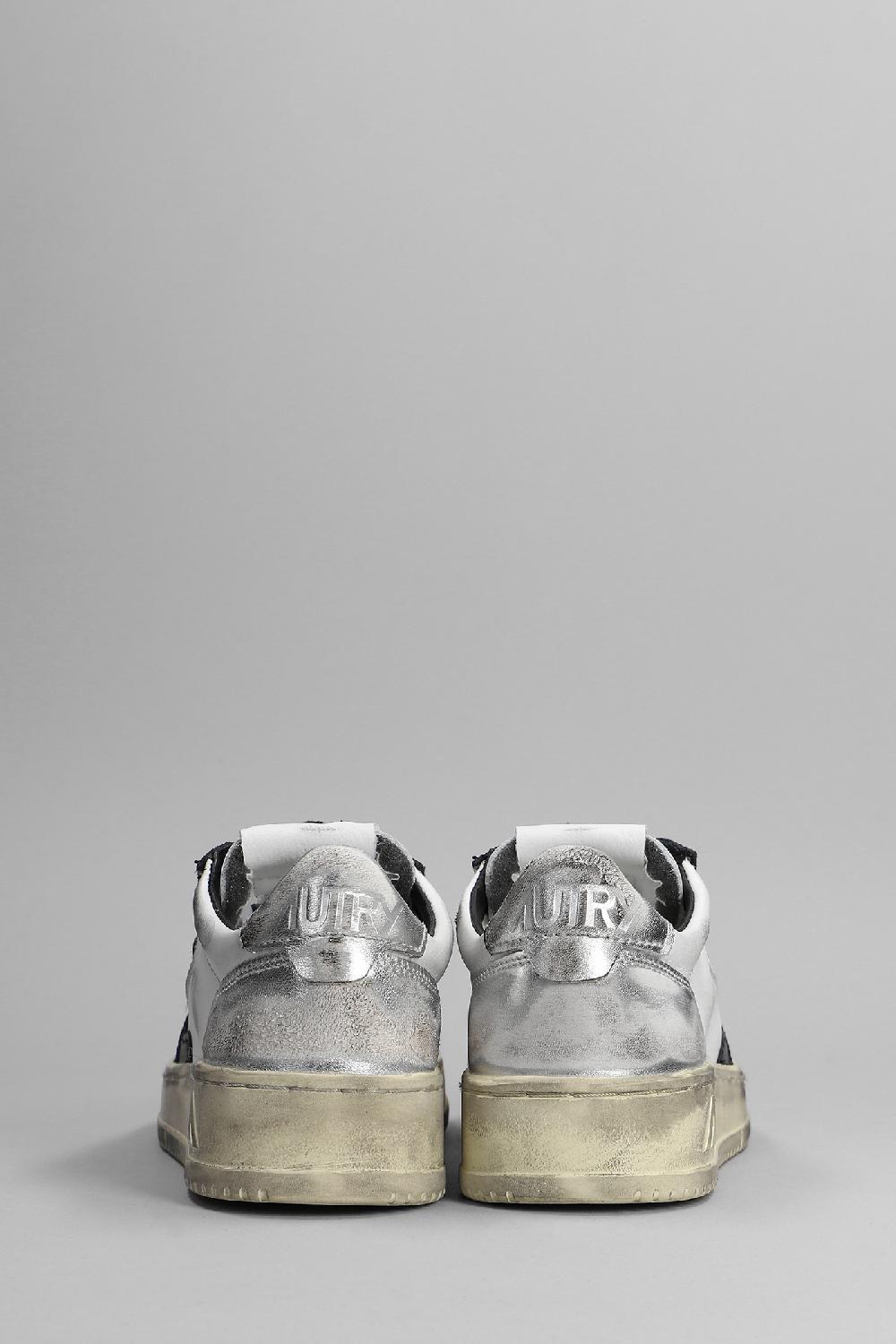 Deliberti Autry Sneakers Sup Vint In Pelle Bianco Multi Cod. 369796 - Deliberti The Luxury Shopping