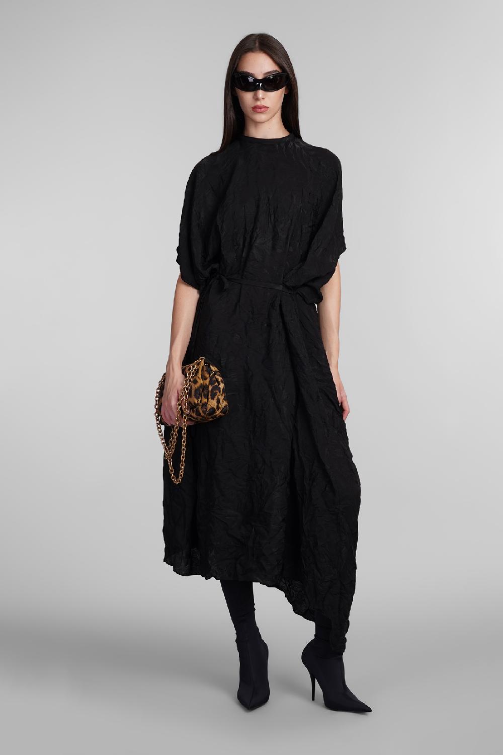 Deliberti Balenciaga Abito In Seta Nera Cod. 406056 - Deliberti The Luxury Shopping