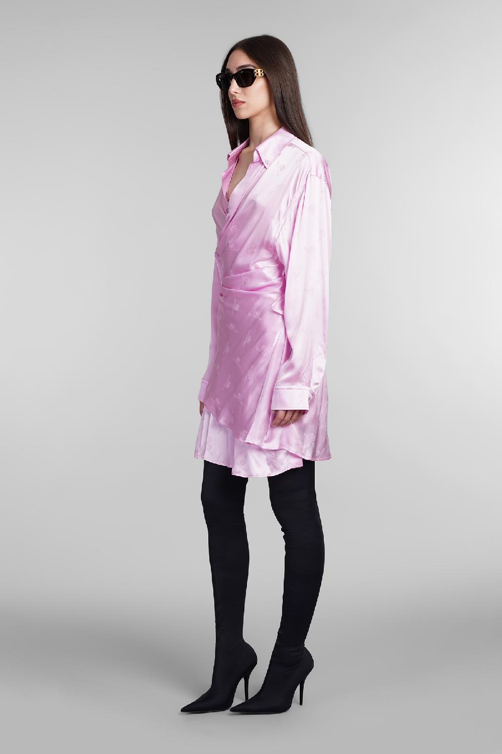 Deliberti Balenciaga Abito In Seta Rosa Cod. 406047 - Deliberti The Luxury Shopping