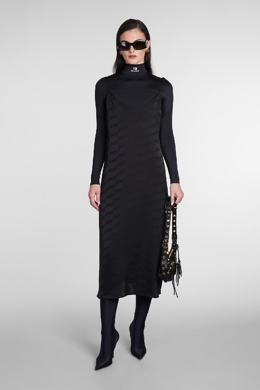 Deliberti Balenciaga Abito In Viscosa Nera Cod. 386214 - Deliberti The Luxury Shopping