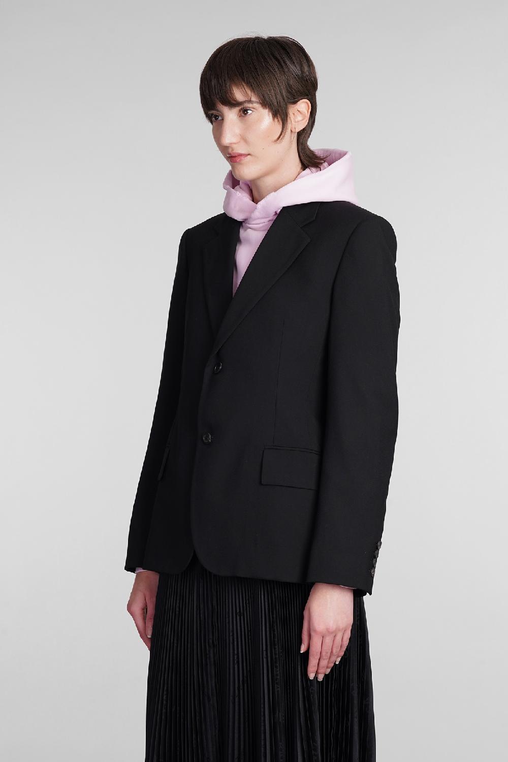 Deliberti Balenciaga Blazer In Lana Nera Cod. 400966 - Deliberti The Luxury Shopping