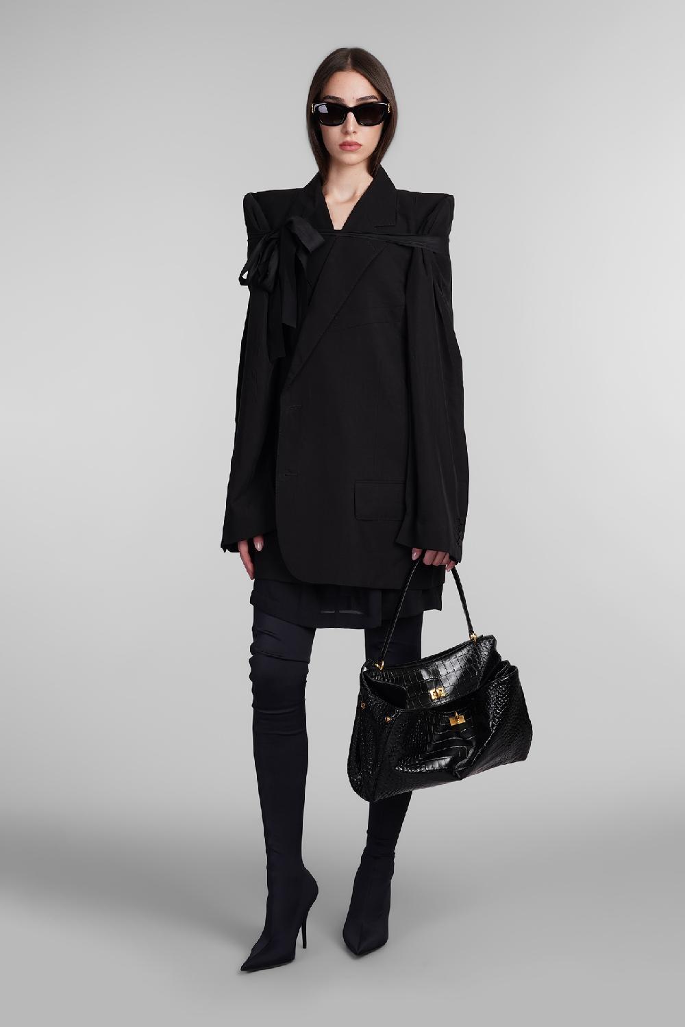 Deliberti Balenciaga Blazer In Lyocell Nero Cod. 406058 - Deliberti The Luxury Shopping