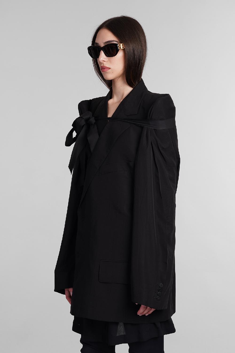 Deliberti Balenciaga Blazer In Lyocell Nero Cod. 406058 - Deliberti The Luxury Shopping