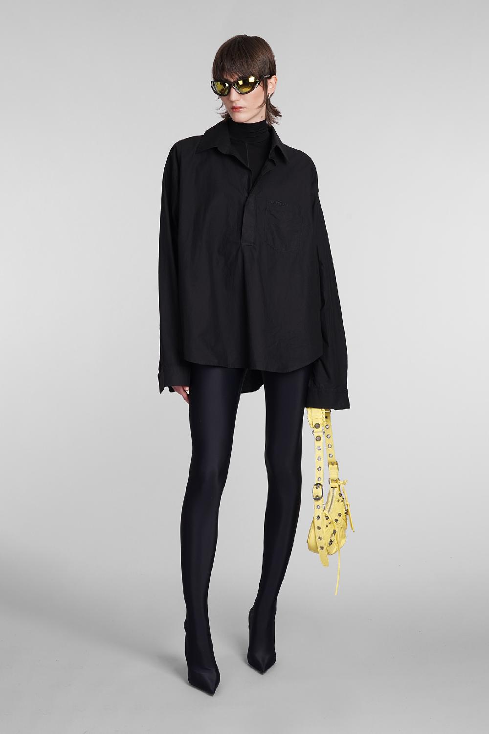 Deliberti Balenciaga Blusa In Cotone Nero Cod. 398321 - Deliberti The Luxury Shopping