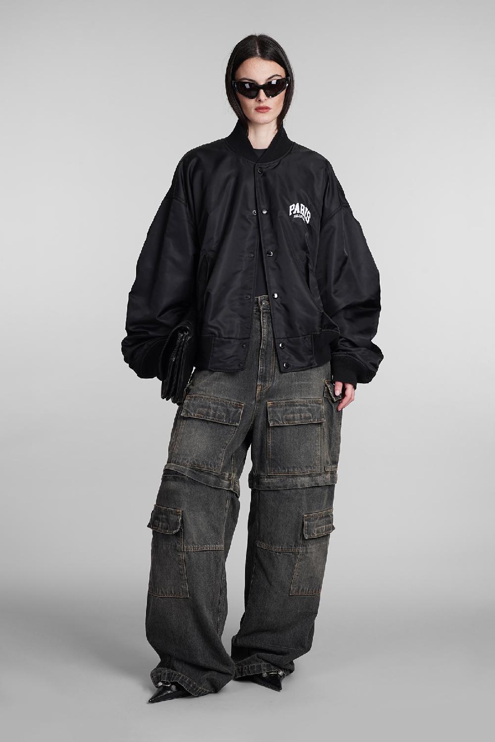 Deliberti Balenciaga Bomber In Poliammide Nera Cod. 394986 - Deliberti The Luxury Shopping